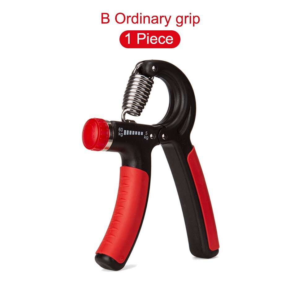 Worthdefence 5-60Kg Adjustable Hand Grip Men Countable Finger Strengther Heavy Exerciser Home Fitness Muscle Recovery Gripper: Normal Red