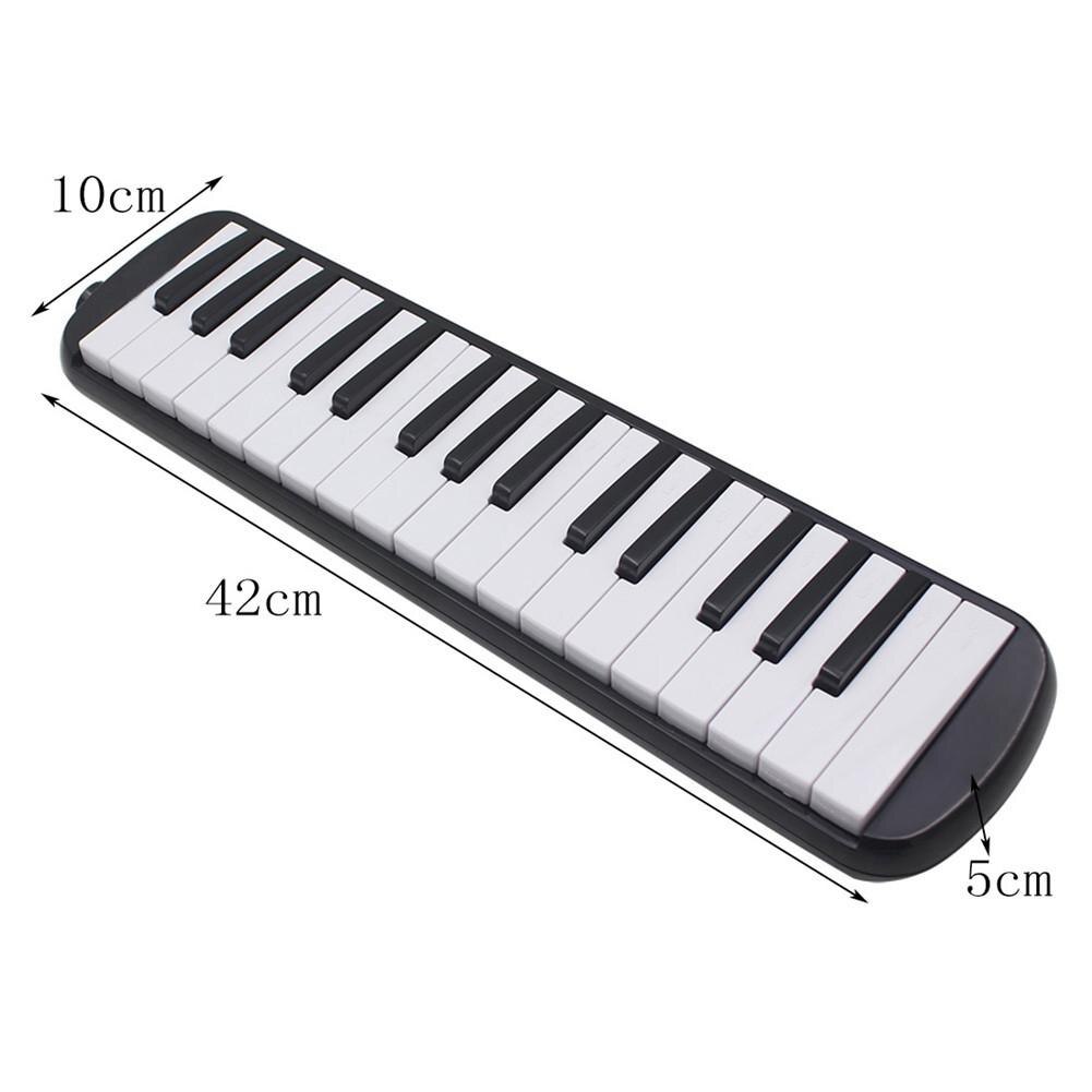 Irin 1 sæt 32 tangenter piano stil melodica med boks orgel harmonika mundstykke blæse keyboard musikinstrument