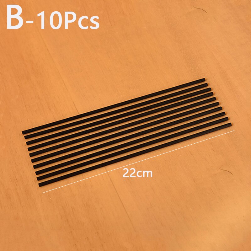 10pcs Black Fiber Sticks Diffuser Volatile Rod for Home Fragrance Aromatherapy Diffuser Home Decoration Multi Size: B
