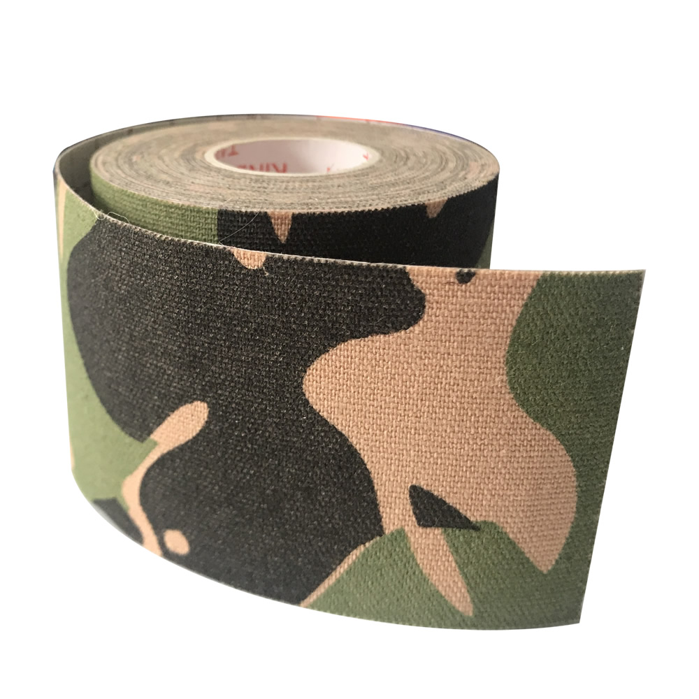 10 rullar 5cm*5m terapeutisk sport kinesiologitejp vattentät elastisk muskeltejp för tyngdlyftning axel knä armbåge ankel: 10 st camo grön