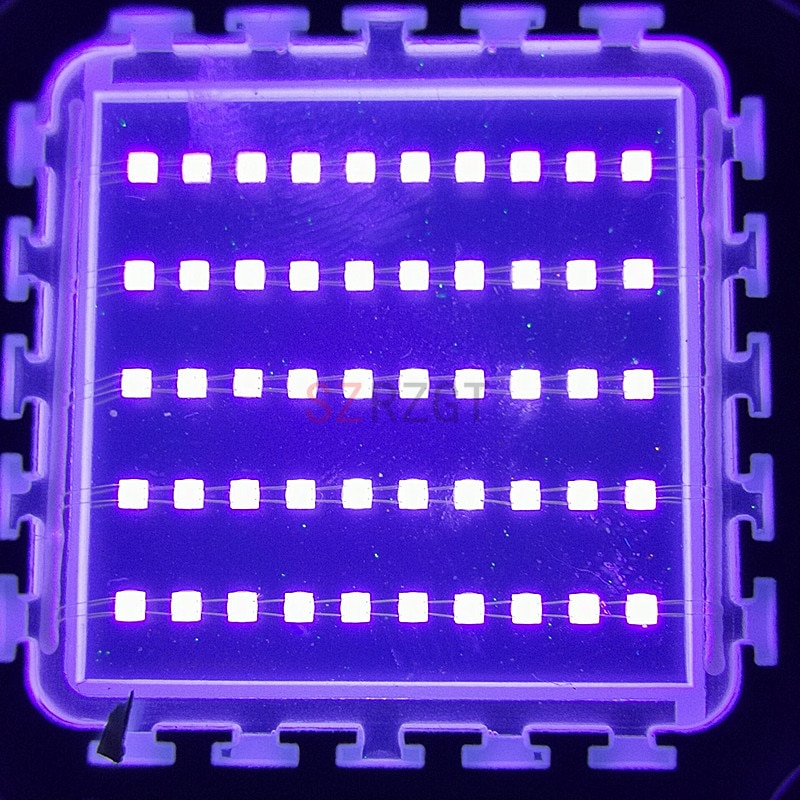 20w 30w 50w 100w høj effekt lys uv lilla led 395nm ultraviolette pærer lampechips