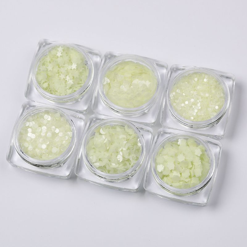 Lichtgevende Pailletten Glow In The Dark Glitters Hars Sieraden Bevindingen Nail Art Craft Pxpc