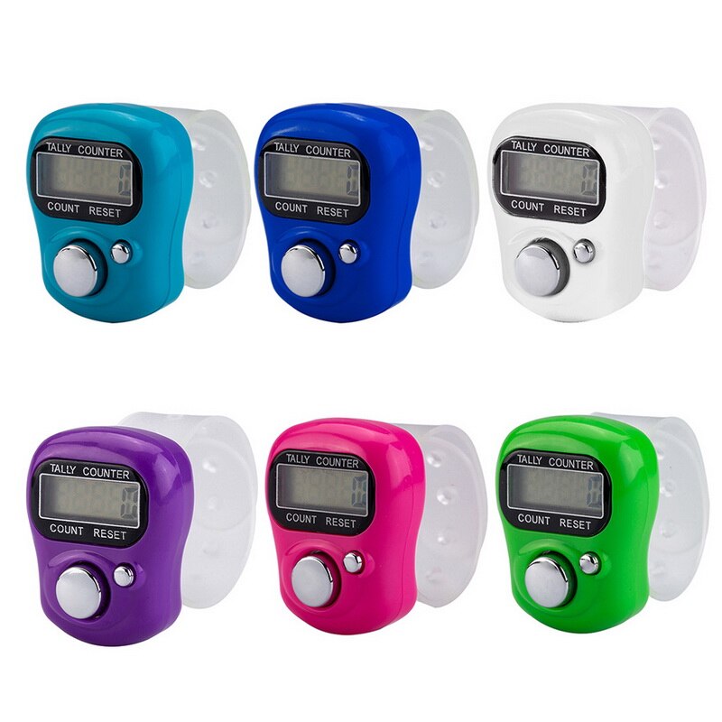1PC Mini Stitch Marker And Row Finger Counter LCD Electronic Digital Counter For Sewing Knitting Weave Tool