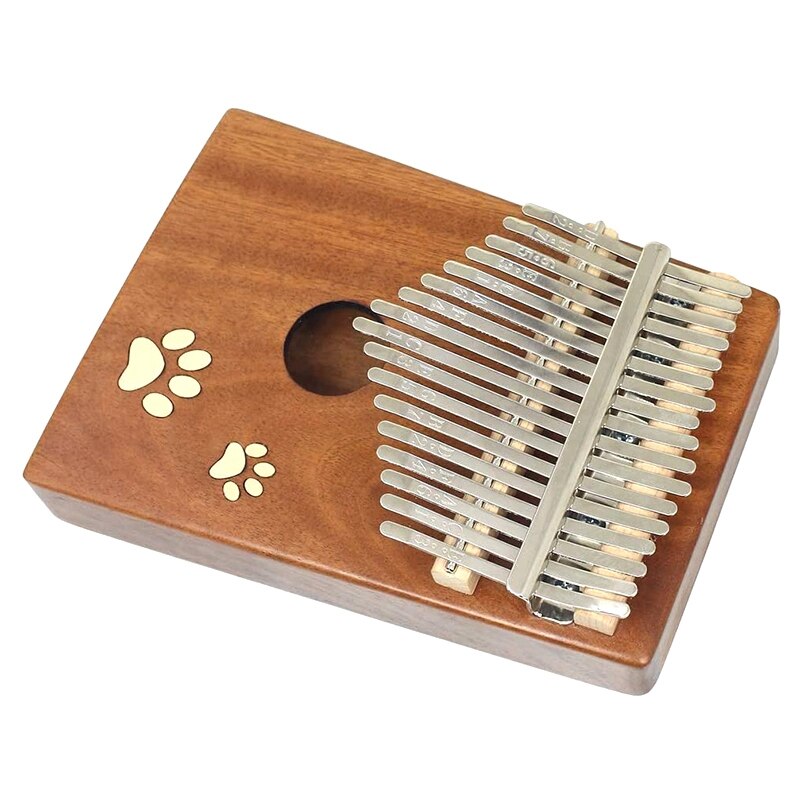 17 Keys Mosaic Footprint Musical Instrument Finger Piano Kalimba Portable Thumb Piano Sound Is Crisp and Melodious
