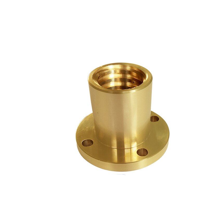 T8 Lead Screw Copper Nut Trapezoid Screw Support Copper Nut Flange Stepper Motor Guide Screw CNC3D Printer Parts Screw Nut Brass