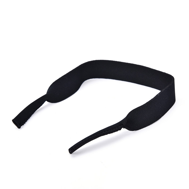 Spectacle Glasses Sunglasses Neoprene Stretchy Sports Band Strap Cord Holder: black