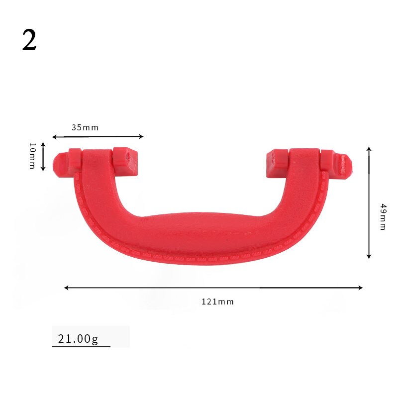 Sort kuffert håndtag bagageskab trækker håndtag kuffert holder solidt håndtag hardware kinesisk stil antik læder kuffert håndtag: 2