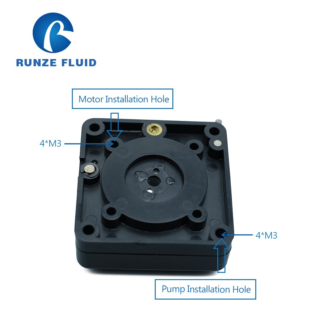 Fluid Transfer Low Flow Mini Peristaltic Pump Head Anti Weak Corrosive Liquid