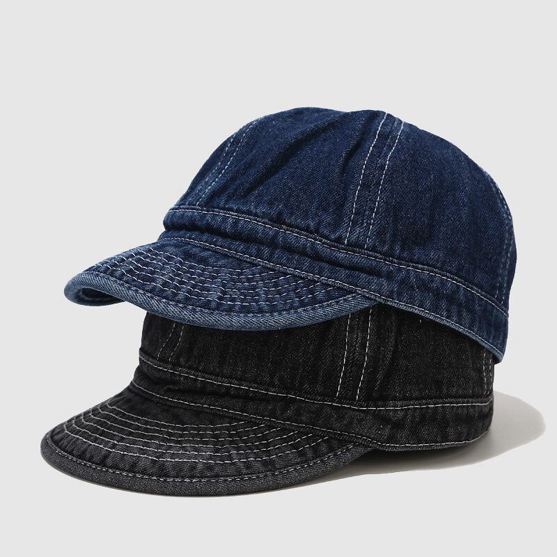 Vintage denim baseballpet heren snapback bone verstelbare zachte rand dames baseballpet snapback pet zwarte kleur