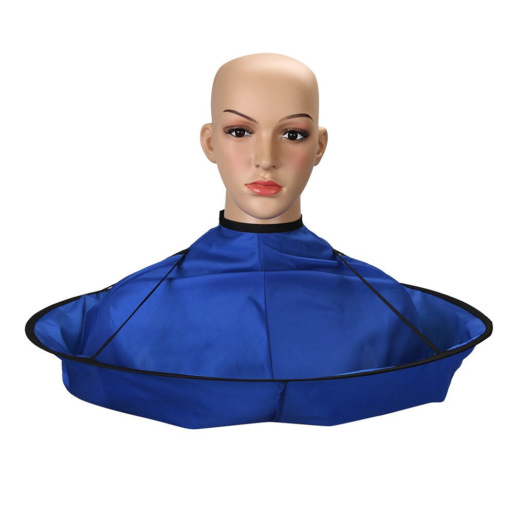 Diy Haar Snijden Mantel Paraplu Haar Warp Diy Haar Snijden Mantel Paraplu Cape Salon Kapper Thuis Kappers Cape Cover Doek: Blauw