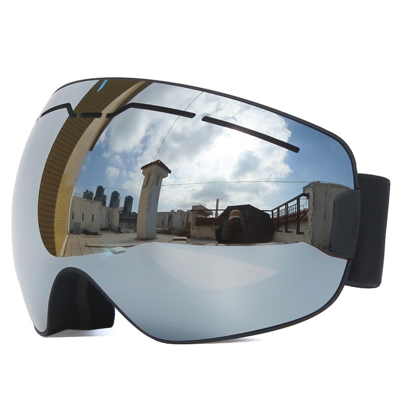 Uv400 anti-condens skibrillen met dubbele laag, grote lenzen, skibrillen met grote frame, sneeuwbrillen voor mannen, snowboardbrillen met spiegelcoating