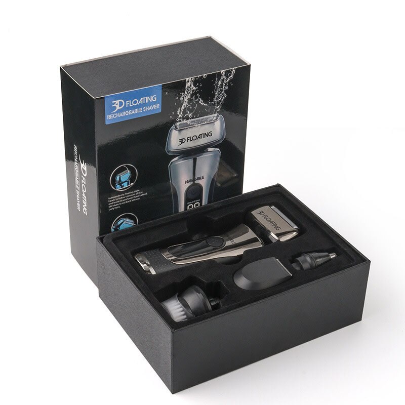 Multifunctional Electric Shaver, Reciprocating Razor Rechargeable Shaving Head Hair Clipper and Nose Hair Clipper Set