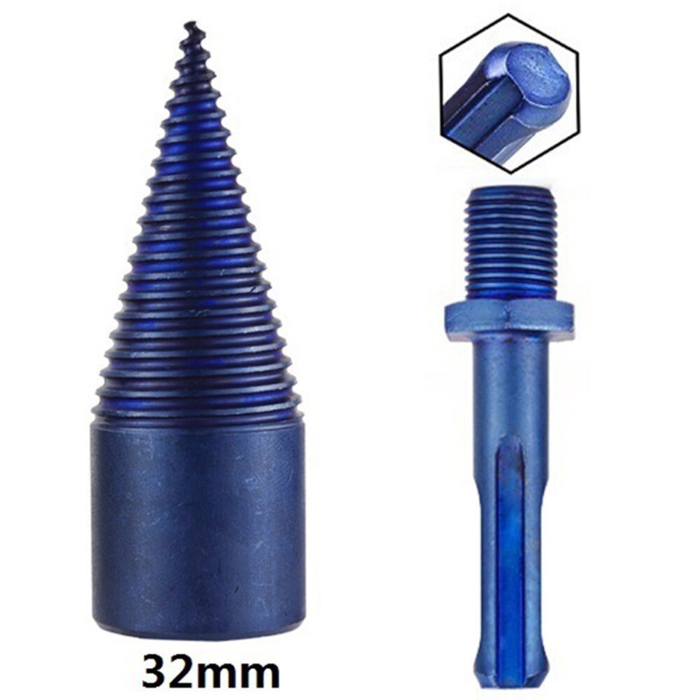 Équipement de conducteur de cône de fente de foret de tête. Acier à grande vitesse de réparation: 32mm Round Shank