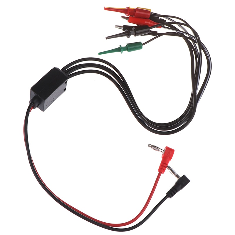 60Cm Voeding Test Lead Cable Kit 2 Alligator Clip 2 Banana Plug 4 Haak Clip