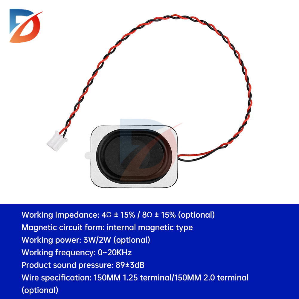 4/8 Ohm Internal Magnetic Cavity Speaker 2/3W Oval Internal Magnet Diy Magnetic Speaker Full Range Box Speaker 1.25 2.0 Terminal