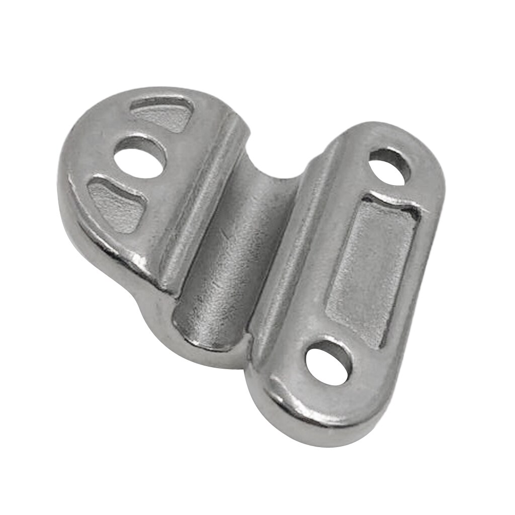 Marine Boat 316 Stainless Steel D-Ring Pad Eye Ring Deck Folding Loop with Plate 1/8'' Pin Hole for Max 25mm Rope