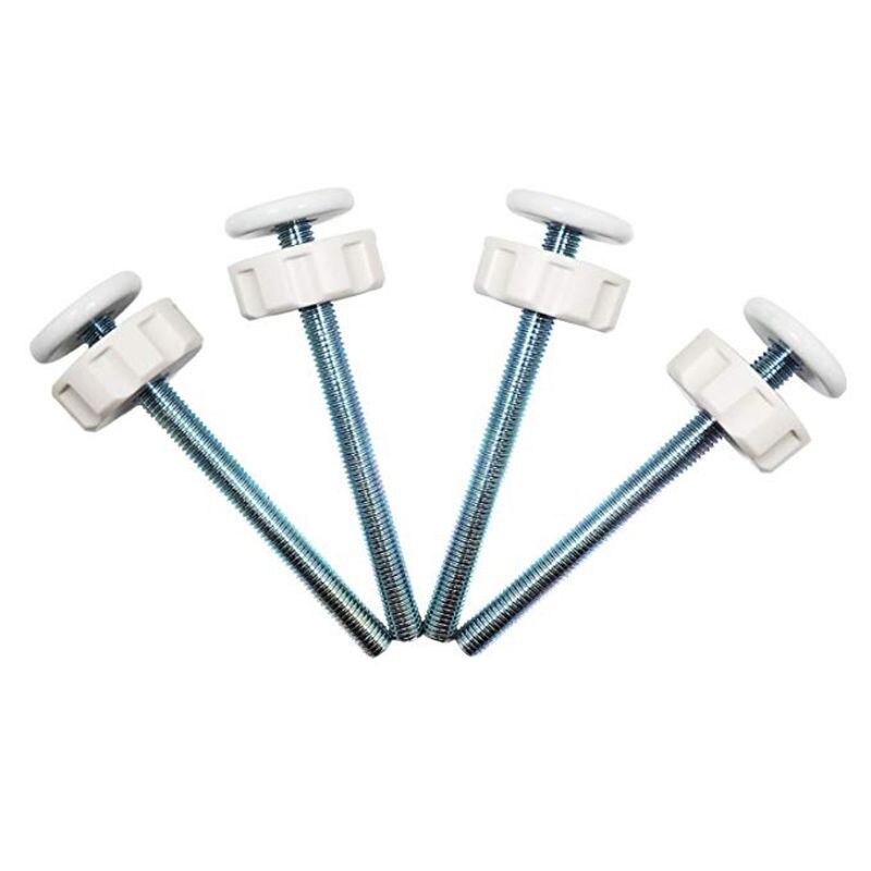 Tornillos de presión para puerta de bebé, varillas de husillo roscado, caminar a través de puertas, M10, 4 Uds.