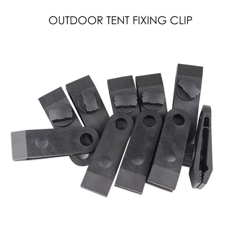 10-piece Clip Heavy Duty Durable Advanced Lock Tent Clip For Awning Canopy Camping Tarpaulin Caravan