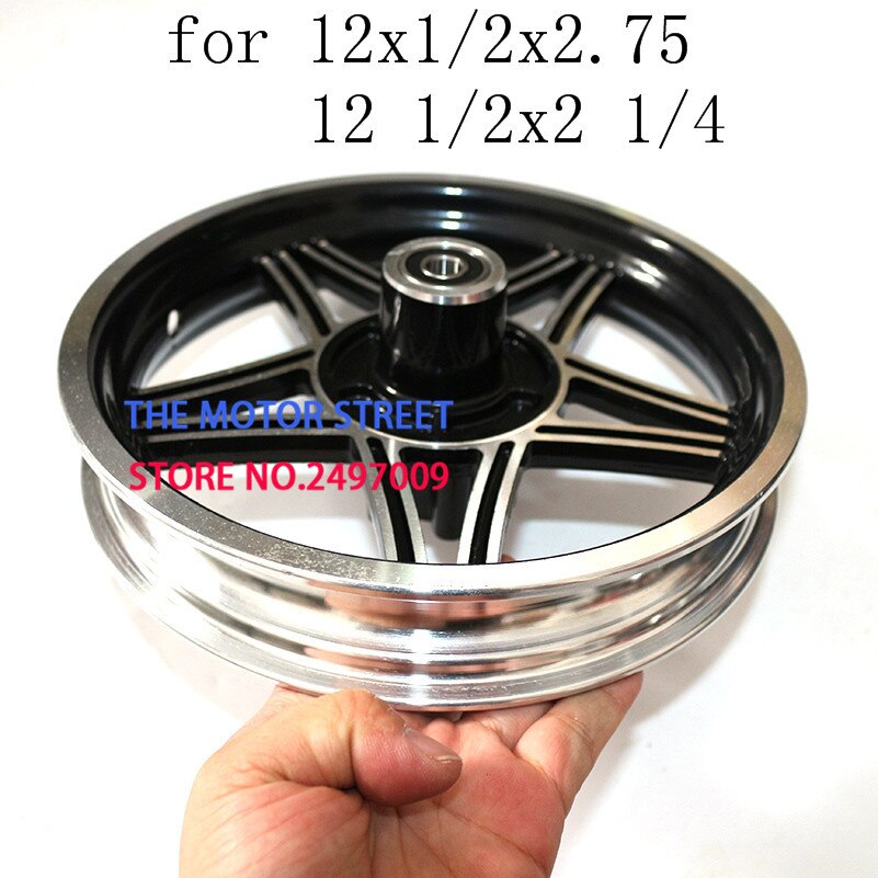 12 1/2x2.75 Aluminum Rim Wheel Hub MX350 MX400 Dirt Bike Scooter cubo de la rueda para patinete recambio Scooter aluminum