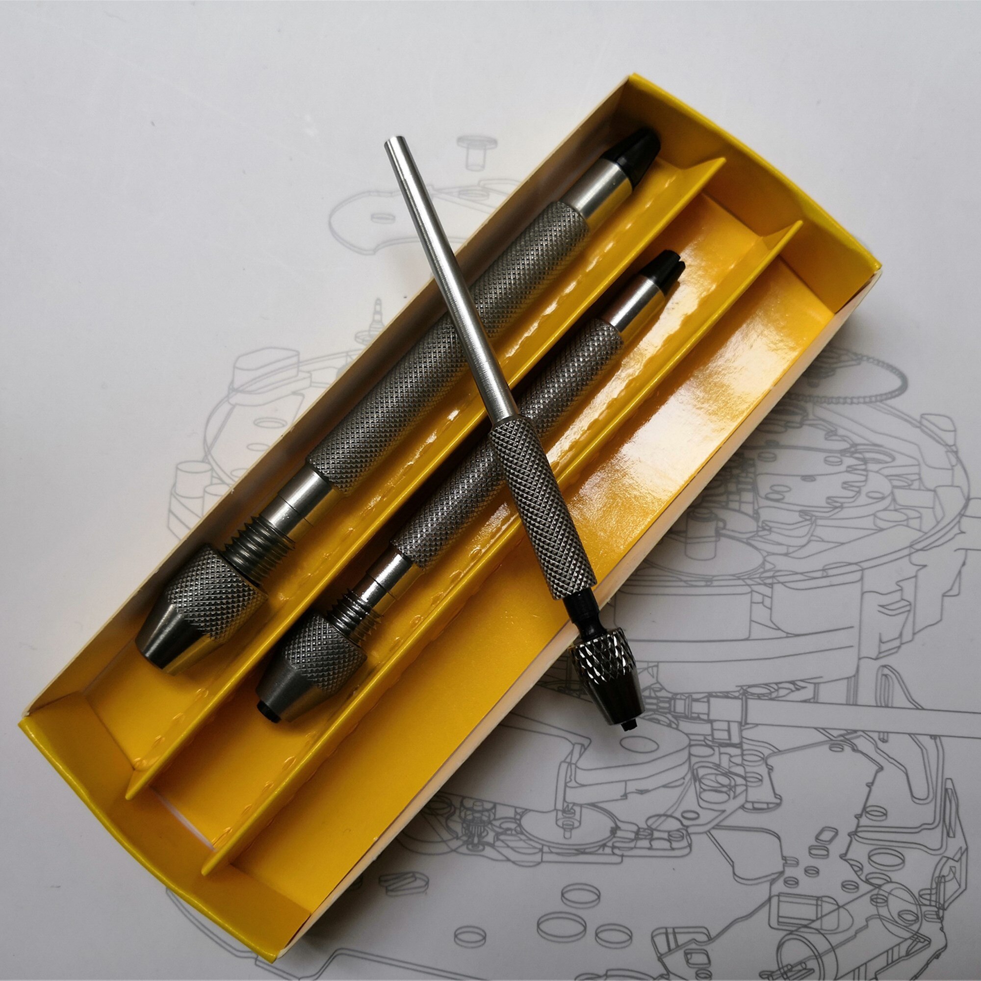 3 piezas de taladro Manual de joyería artesanal, Portabrocas, Mini cabeza giratoria, tornillo de banco, taladro espiral de mano semiautomático, herramienta Manual de precisión