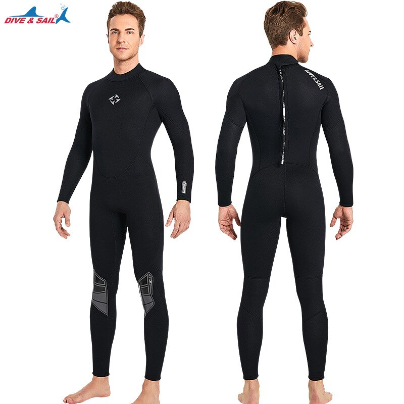 Ultra stretch 3mm neoprenanzug, ganzkörper-tauchanzug mit reißverschluss am rücken, einteilig, zum schnorcheln, tauchen und schwimmen: D330023m- eu / Xl