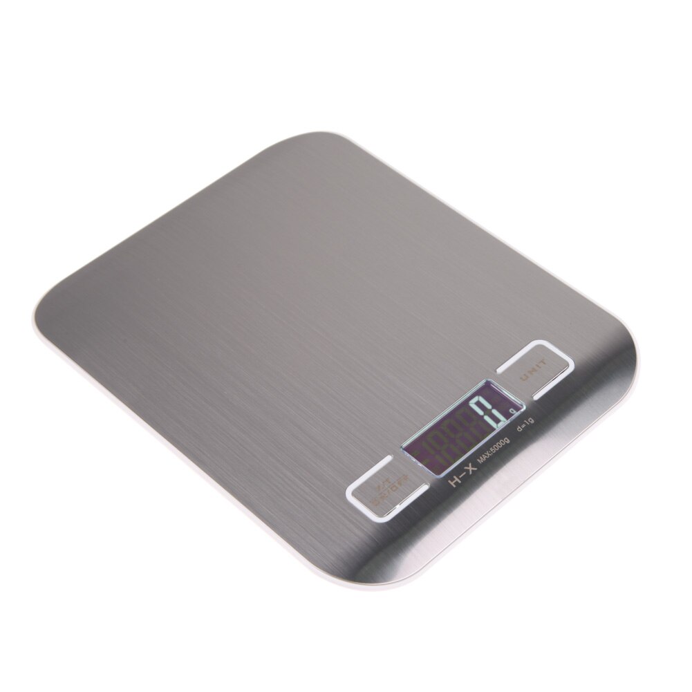 Electronic Kitchen Scale Ultra slim digital kitchen scale Stainless Steel Weighing Scale LCD High Precision Measuring Tools