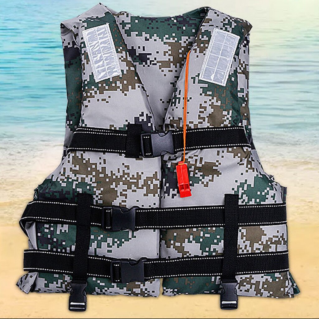 Adjustable Life Jacket Adult Water Sports Swimming Drifting Boat Fishing Emergency Life Vest Watersport Tool #T1G