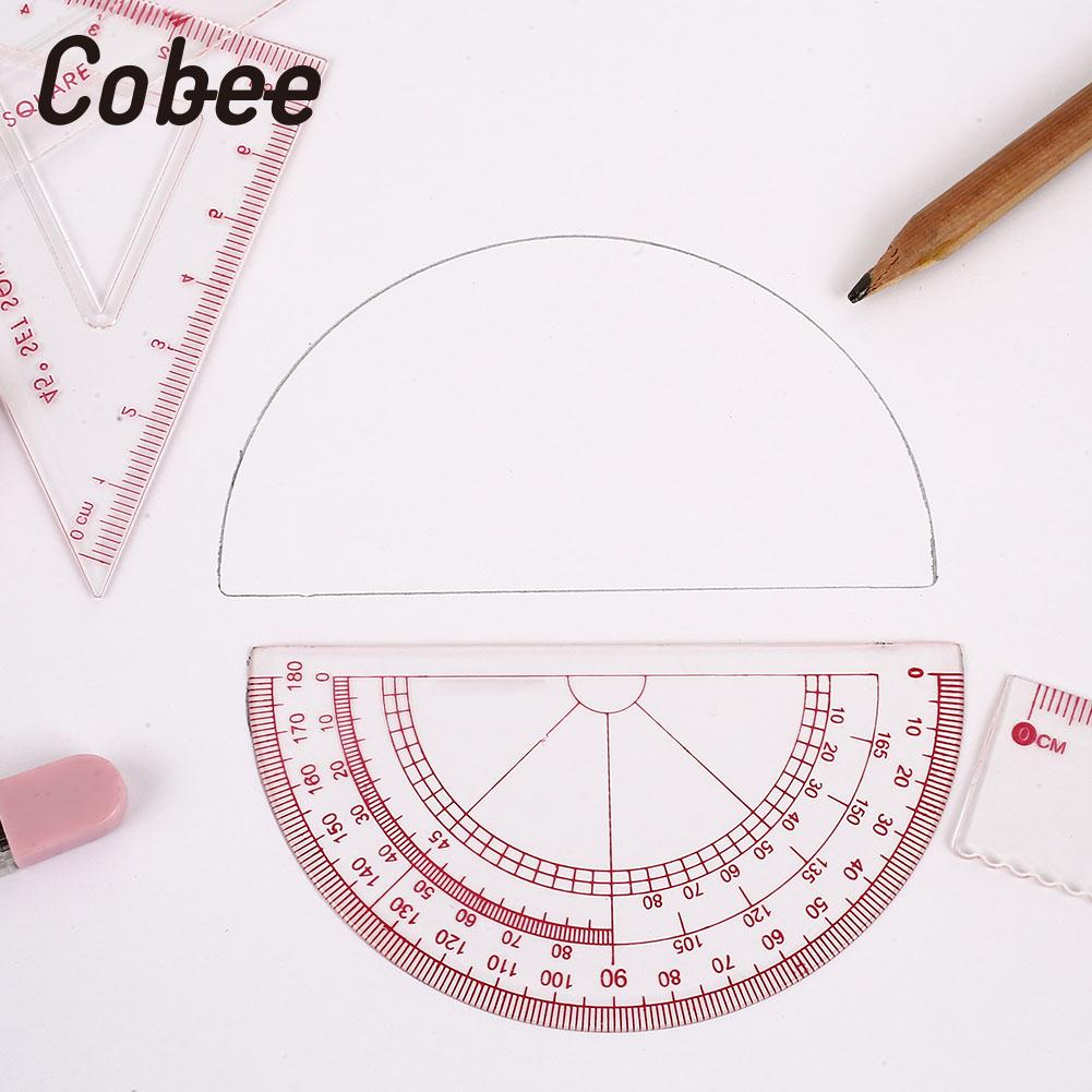 7 in 1 Compass Ruler Set Drawing Tools Painting Suit Mathematical Children Durable Practical Compass Student Stationery