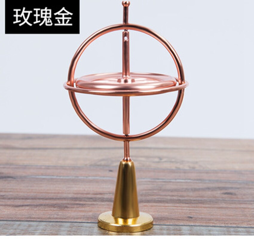 Dekompression roterende sfærisk gyroskop kinetisk skrivebordslegetøj metal gyrostrømmende fingerlegetøj til voksen: Mei gui jin