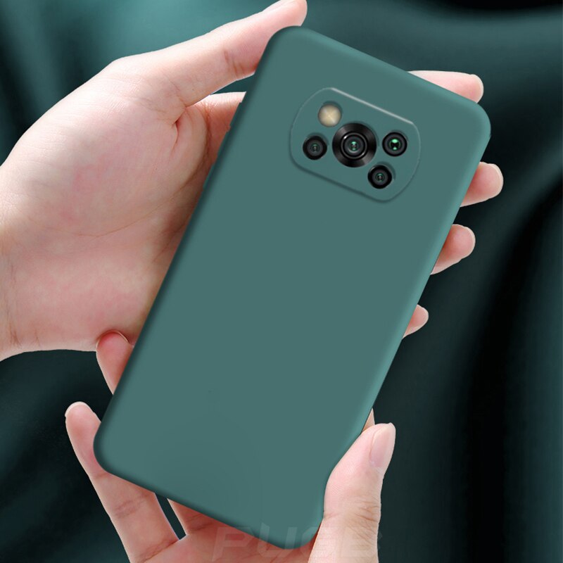 Nowy pokrowiec na telefon do Xiaomi Poco X3 Nfc M3 F2 Pro globalny oryginalny miękki płynny silikonowy aparat ochronny tylne okładki