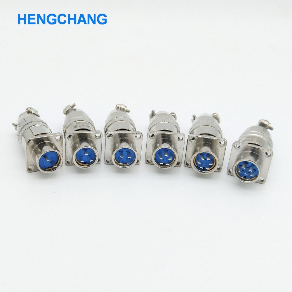 12mm XS12 With flange push pull self-locking fast aviation connector Square mount 1set
