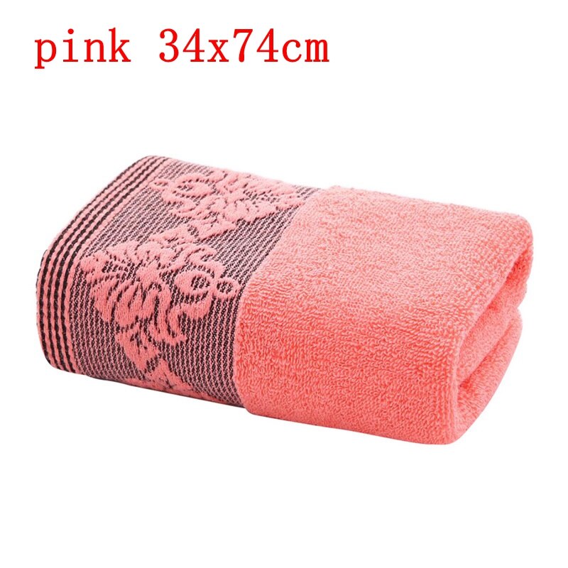 Katoenen effen badhanddoek strandlaken voor volwassenen snel drogend zacht dik hoog absorberend katoen premium turkse badhanddoeken: Roze 34 x 74cm