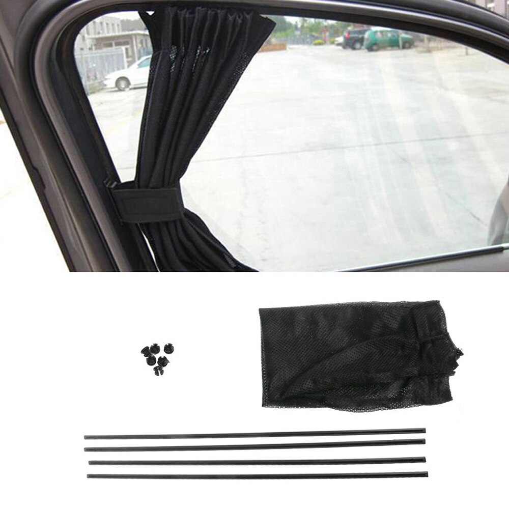 1 Paar Verstelbare Opvouwbaar Car Side Window Zonnescherm Auto Zonnescherm Window Zonnescherm Drape Visor Volant Gordijn Voorruit Zonnescherm