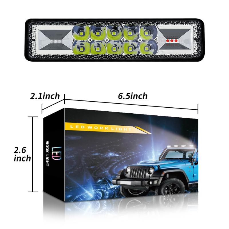 12-24v led forlygter til auto motorcykel lastbil båd traktor trailer offroad flash lampe 48w led arbejdslampe projektor