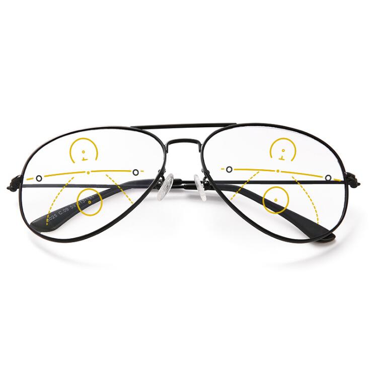 Lunettes de lecture solaire multifocales de Transition pour hommes et femmes, monture métallique, bifocale Progressive, presbytie, dioptrie 1.0 – 3.5