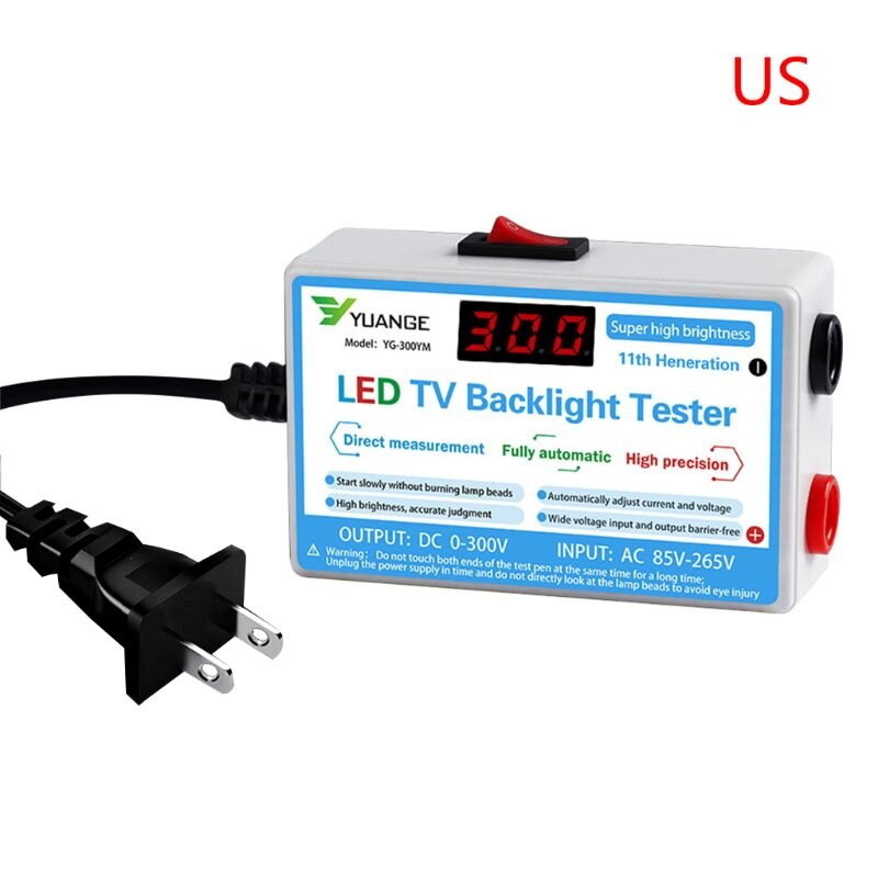 Home LED TV Backlight Tester Output 0-300V Lamp Bead LCD Digital Display Strips Test Instrument: US