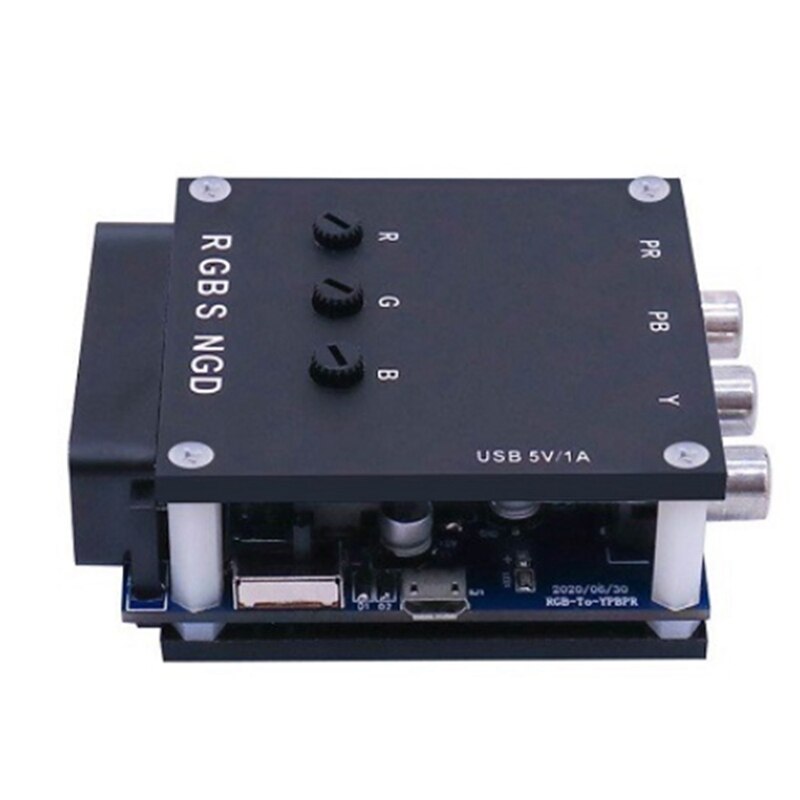 RGBS péritel à YPBPR convertisseur de transcodeur de composants rétro Console de jeu, RGBS à composant de différence de couleur