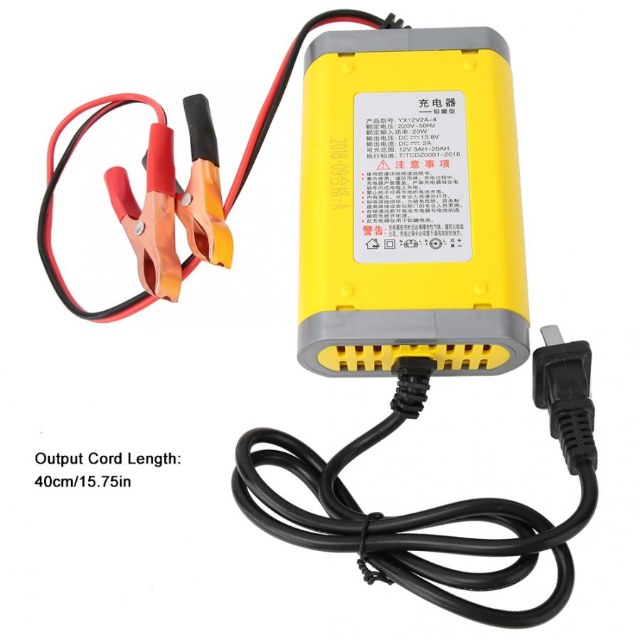 12v bly-syre batterier bil køretøj motorcykel oplader opbevaringsbatteri lcd display oplader med 220v cn stik