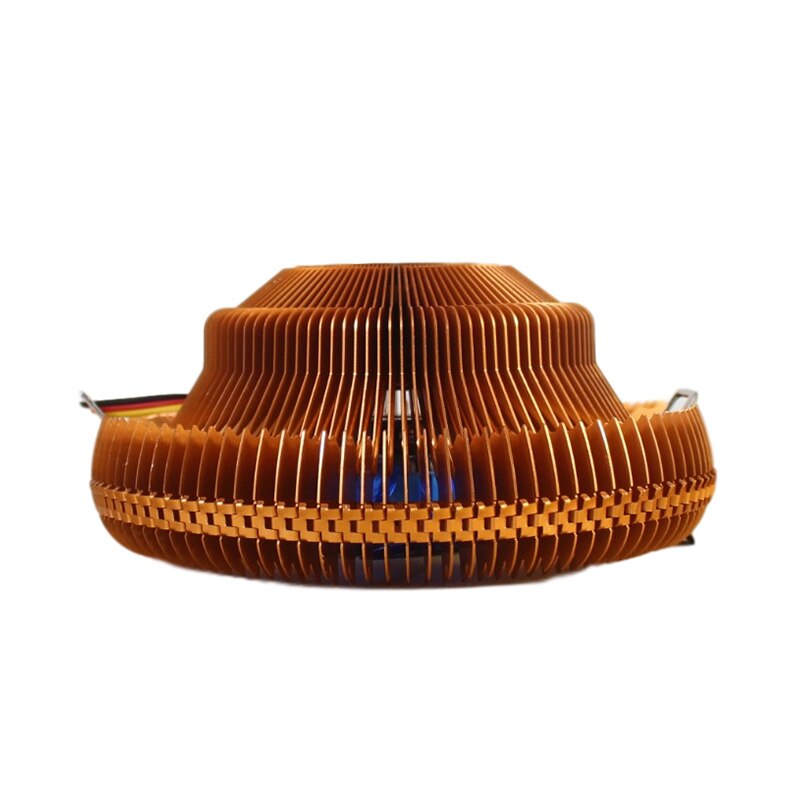 Push-down copper-plated CPU cooler intel775 1150 1151 1155 1156 AMD AMD3 AM4 Multi-platform 90MM CPU cooling fan ultra-quiet