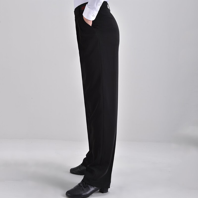 Latin Pants Men'S Ballroom Dance Dance Pants Black Trousers Dance Pants Modern Dance Pants Latin Dance Practice Clothes