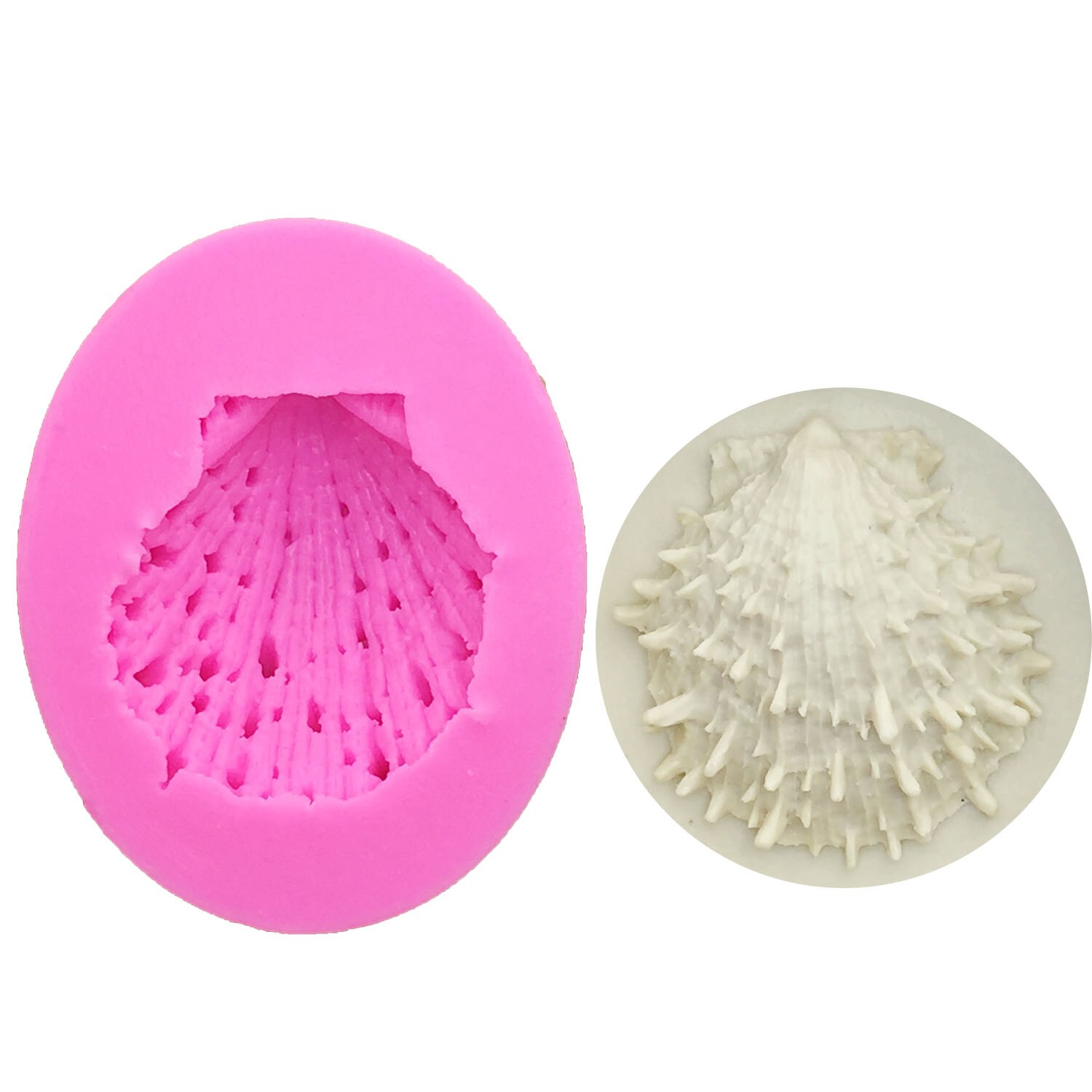 M0994 marine series schelpen zeesterren schelpen schelpdieren siliconen mal taart bakvorm taart decoratie gereedschap kaars zeep mallen: 1041