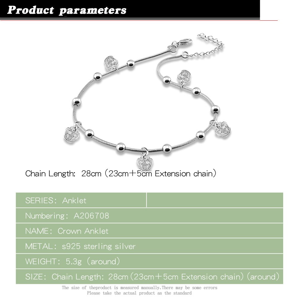 Bracelet De Cheville En Argent 925 Qingsun - Bijou Pieds Nus Style Plage Pour Femme - Cadeau Élégant