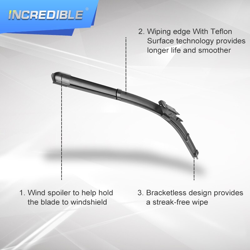 INCREDIBLE Wiper Blades for Mini Countryman R60 F60 Fit Pinch Tab Arms