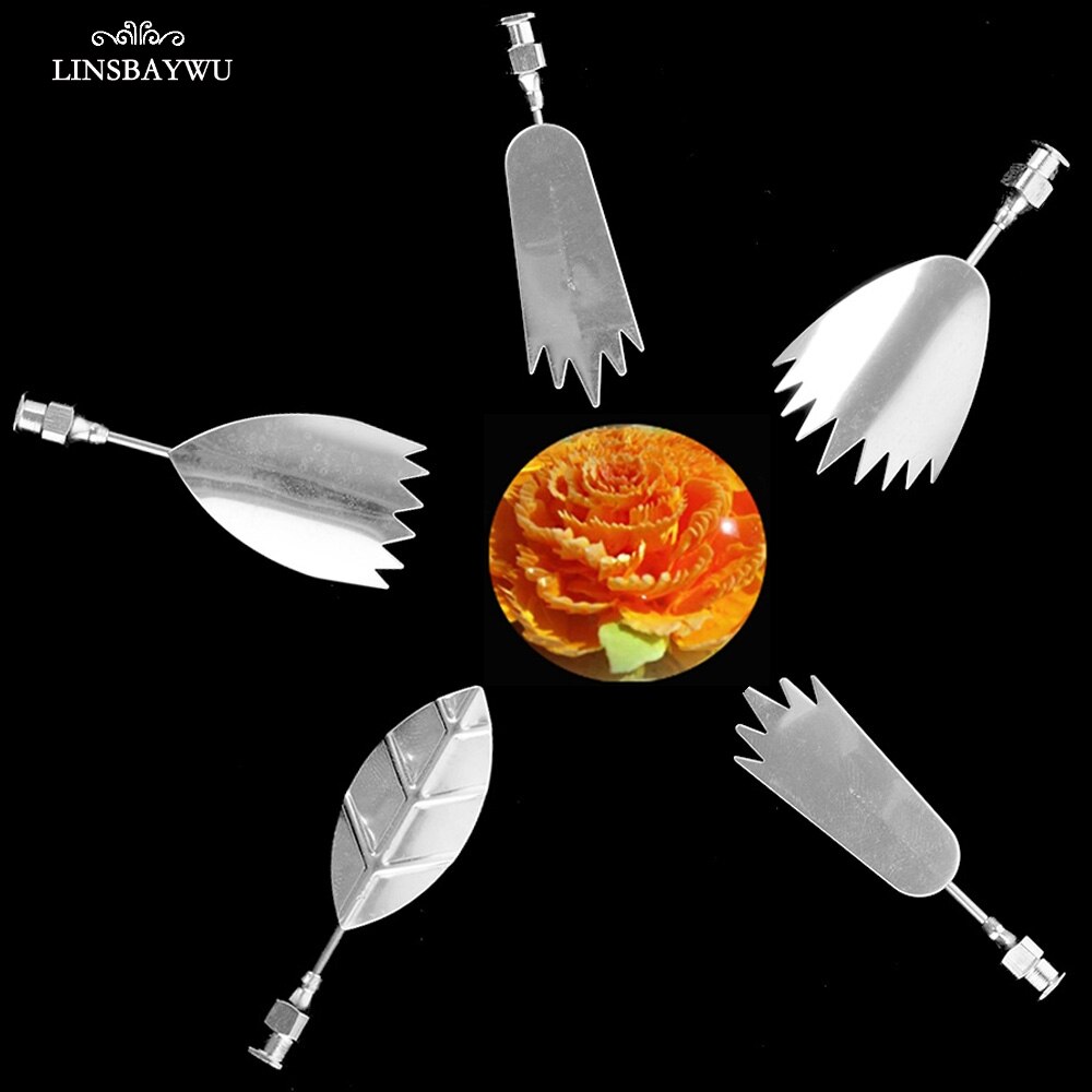 LINSBAYWU 5PCS 3D Bloem Jelly Art Naalden Tools Jelly Cake Gelatine Pudding Nozzle Jelly 3D Pudding Cake Tool