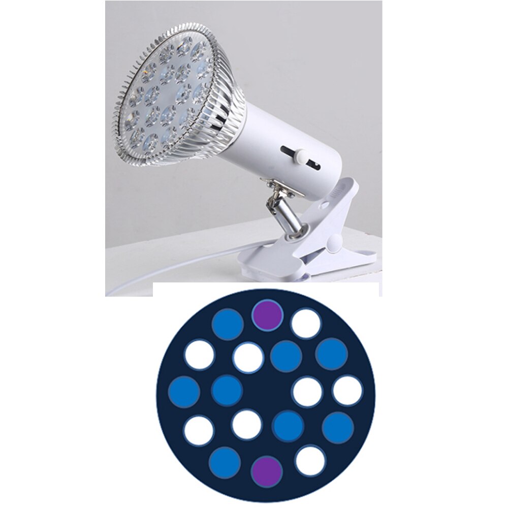 54W Aquarium LED Lighting E27 LED Coral Reef Aquarium Lights Full Spectrum PAR38 LED Light Aquarium Lamp Fixture