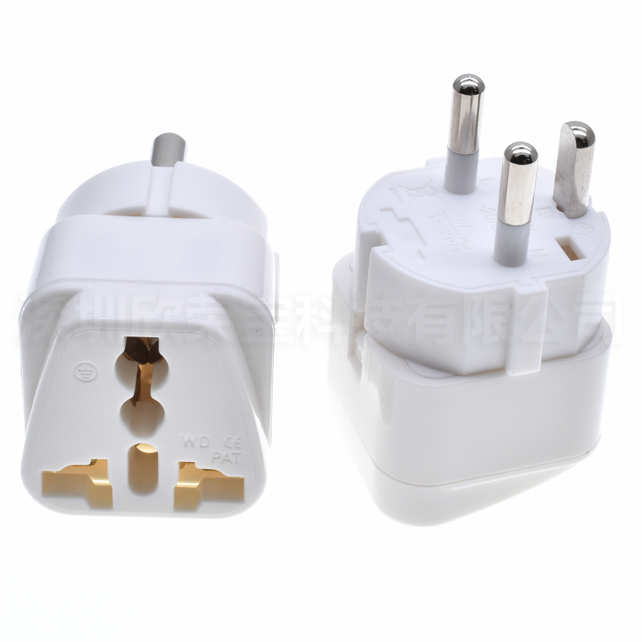 Denmark Travel phone computer laptop charging Plug Adapter Type K 3pins Danish Power Converter Electric Supply Adapter Connector