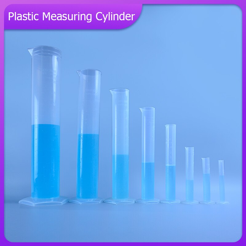 1Pcs Plastic Maatcilinder Afgestudeerd Cilinders Voor Lab Levert Laboratorium Gereedschap School Lab Accessoires 5 ~ 2000Ml