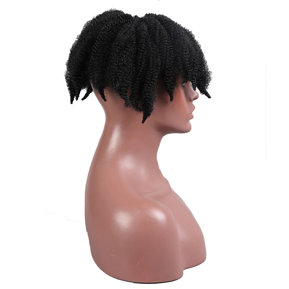LVHAN-trenzas Marley cola de araña, peluca de Caterpillar, fibra de Coco esponjosa, extensiones de cabello de ganchillo, Pelo Rizado pequeño