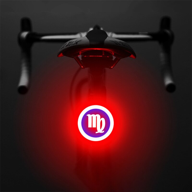 Bicycle Light USB Charge Multi Lighting Modes Led Bike Light Flash Tail Rear Bicycle Lights for Mountains Bike Seatpost: Virgo