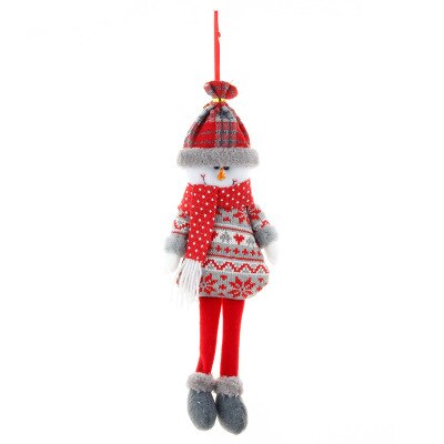 5 stk sød juledekoration sidder langt ben uden ansigt alf dukke dekorationer til hjemmet år til børn jul legetøj: B -1 stk